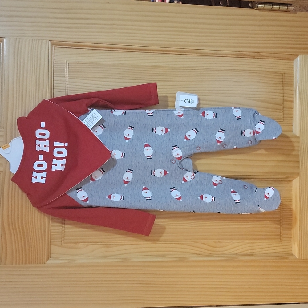 3-6 months boys Christmas sleeper.